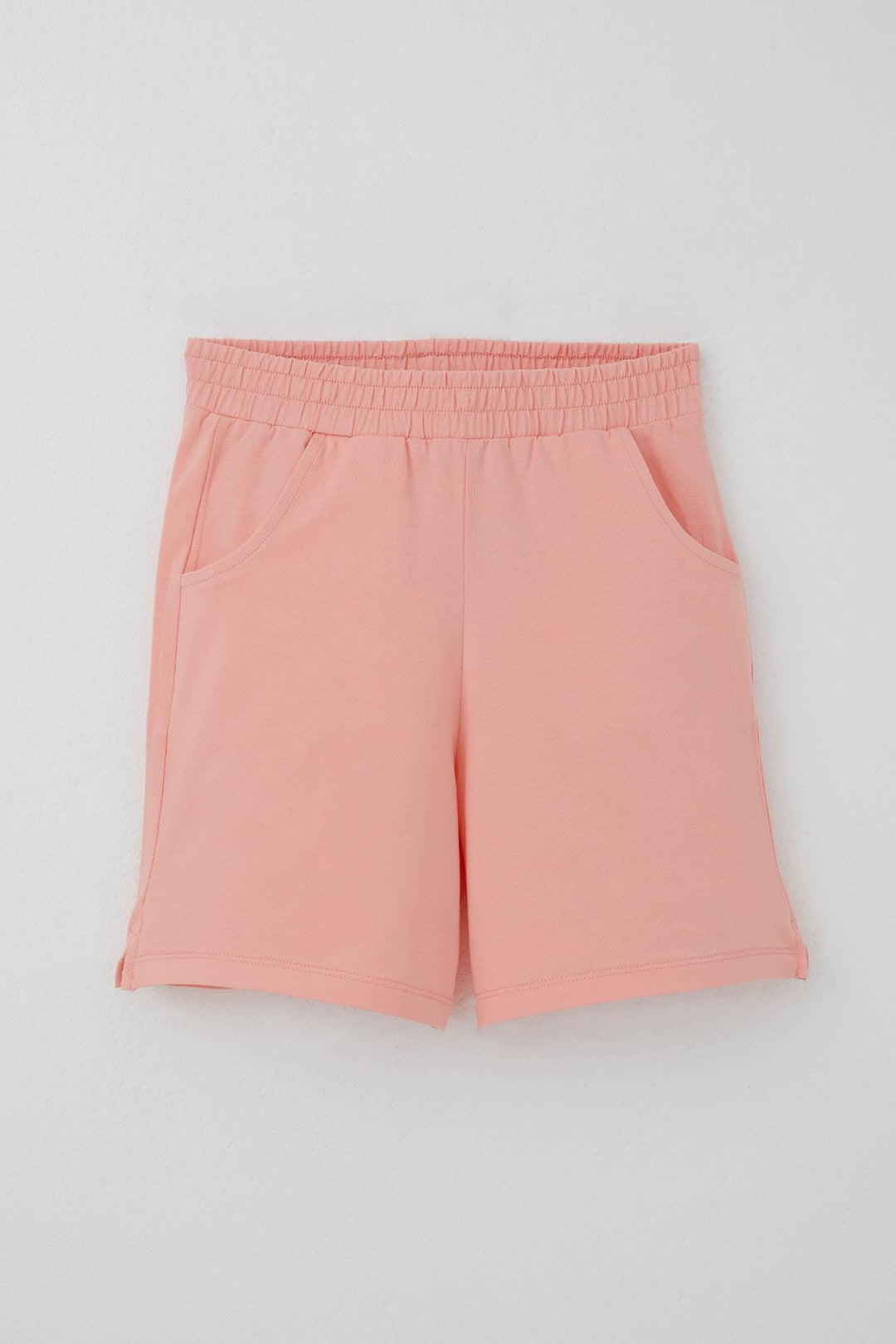 BRE Breeze Girl Child Shorts Set Knitted Flower Embroidered 62 Years, Beige - Irún