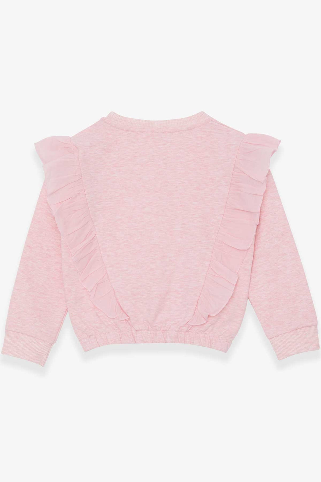 BRE Breeze Girl's Sweatshirt with Elastic Waistband 4-8 Years, Salmon Melange - Plymouth
