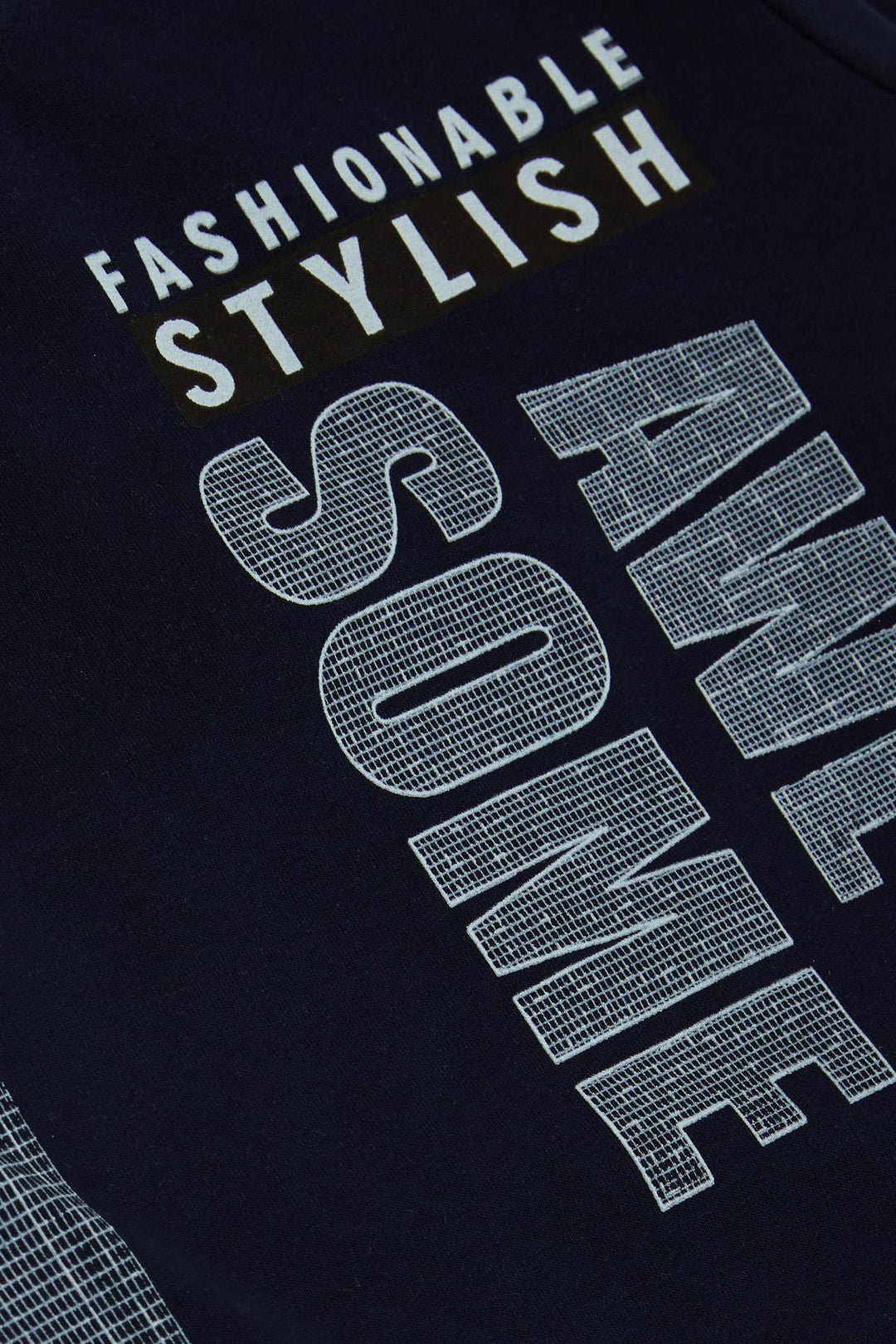 BRE Breeze Girl Child Sweatshirt Flower Printed 62 Years, Navy Blue - Santa María Atzompa