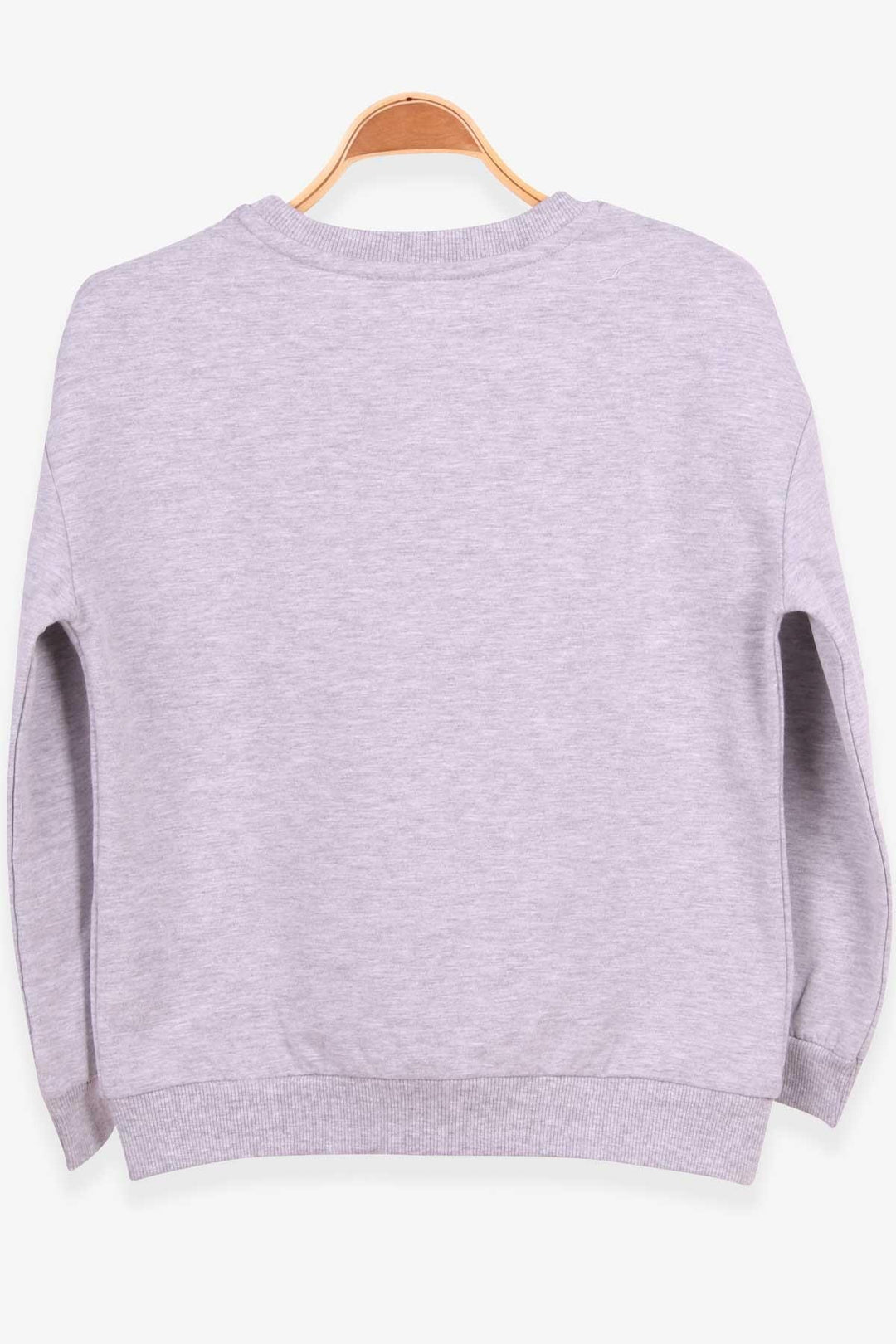 BRE Breeze Girl Child Sweatshirt with Lace 62 Years, Grey Melange - Lagos de Moreno