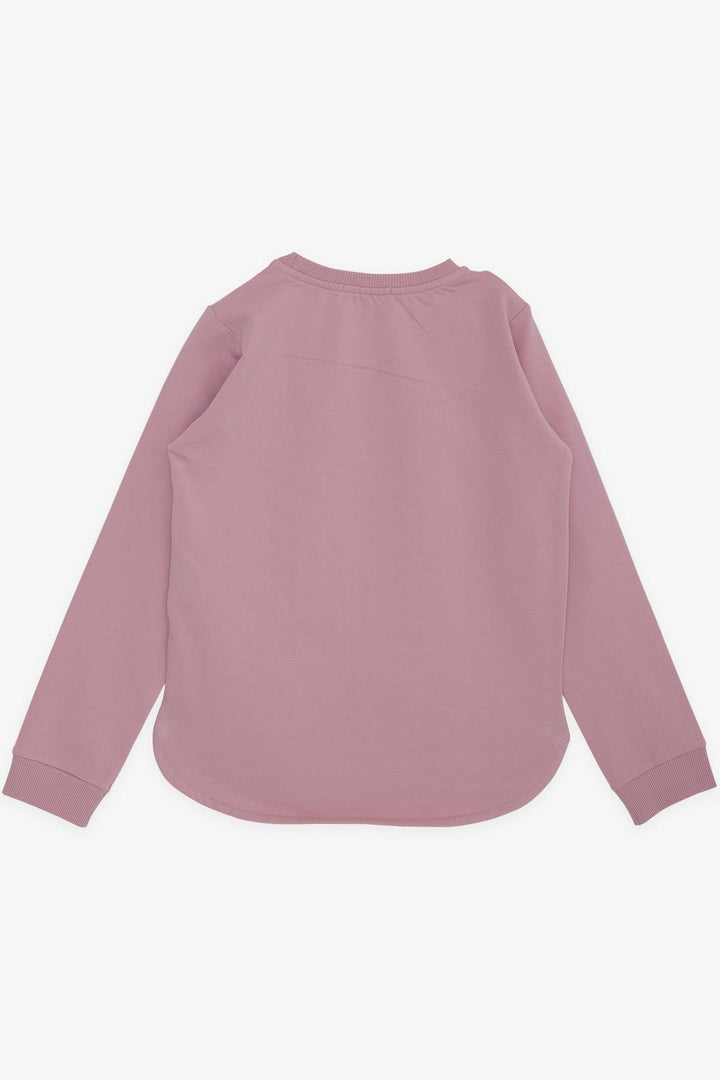 BRE Breeze Girl Child Sweatshirt Great Girl Printed with Flower 94 Years, Rose Pink - Modugno