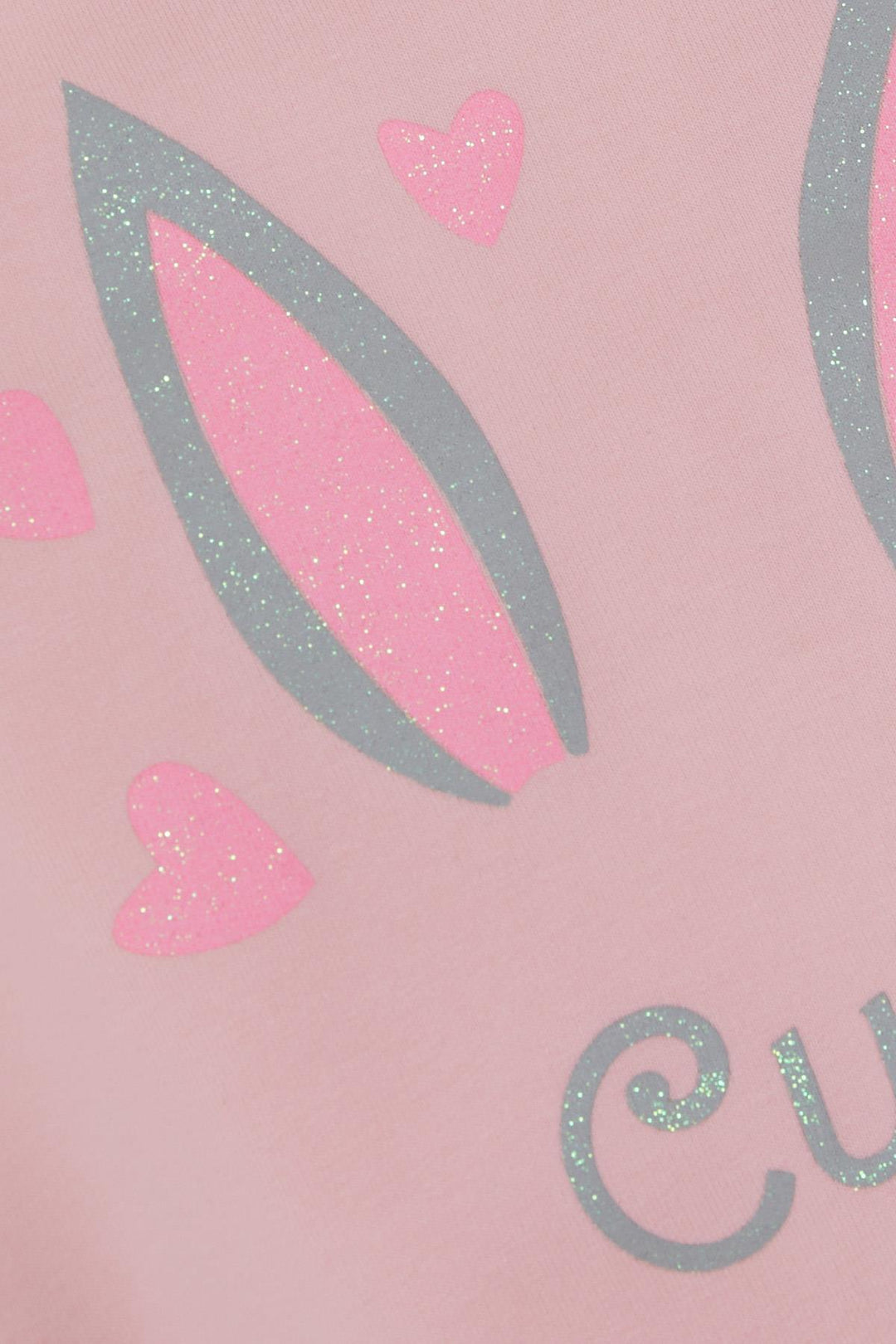 BRE Breeze Girl Child Sweatshirt with Lace Shoulder Glitter Heart Print, 2-6 Years, Pink - Jurupa Valley