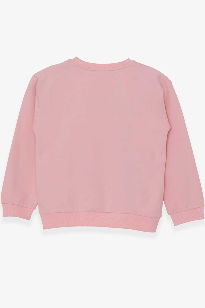 BRE Breeze Girl's Sweatshirt with Sequin Print, 94 Years, Powder - Yeovil