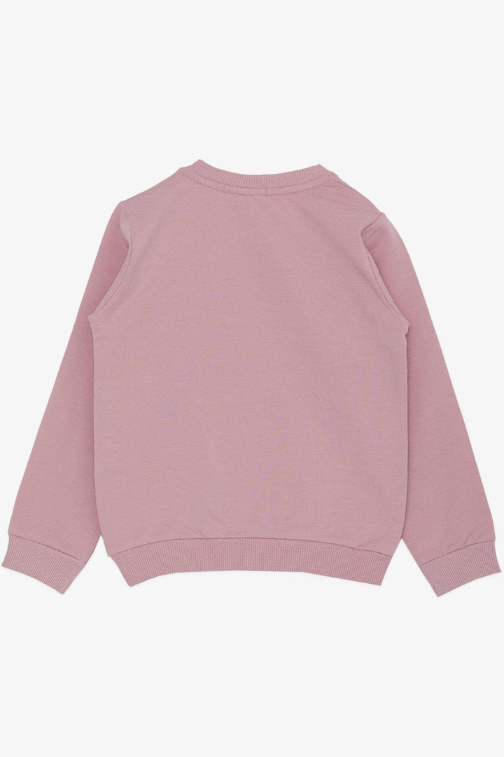 BRE Breeze Girl Child Sweatshirt Cute Fawn Crowned Fawn Printed 1.5-5 Years, Lilac - Watertown Town