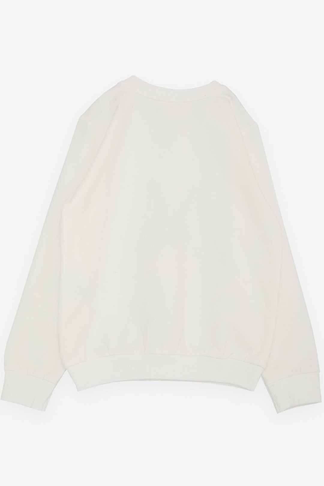 BRE Breeze Girl Child Sweatshirt Cute Glittery Bunny Printed 1.5-5 Years, Ecru - Monterrey