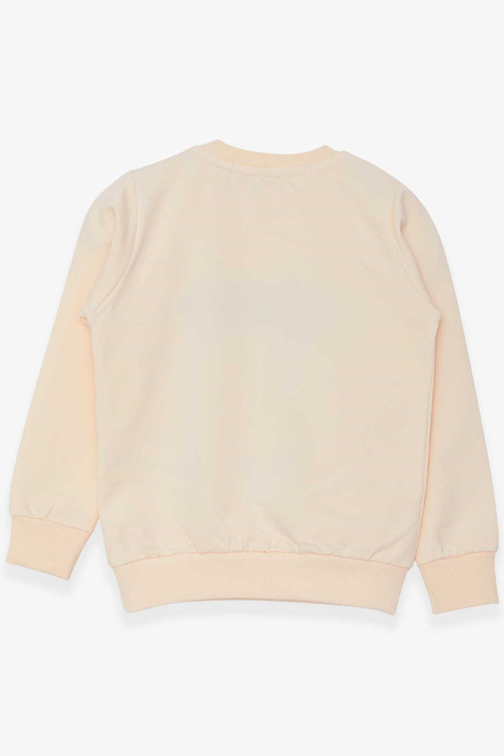 BRE Breeze Girl Child Sweatshirt with Bunny Embroidery Sequins 1.5-5 Years, Cream - Woodbury