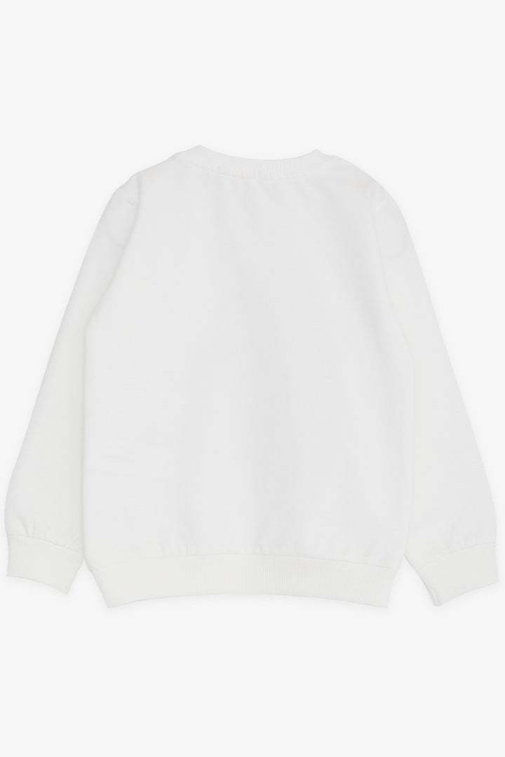 BRE Breeze Girl Child Sweatshirt Unicorn Printed 2-6 Years, White - Laval