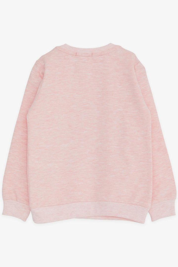 BRE Breeze Girl Child Sweatshirt Unicorn Printed 2-6 Years, Salmon Melange - Kortrijk