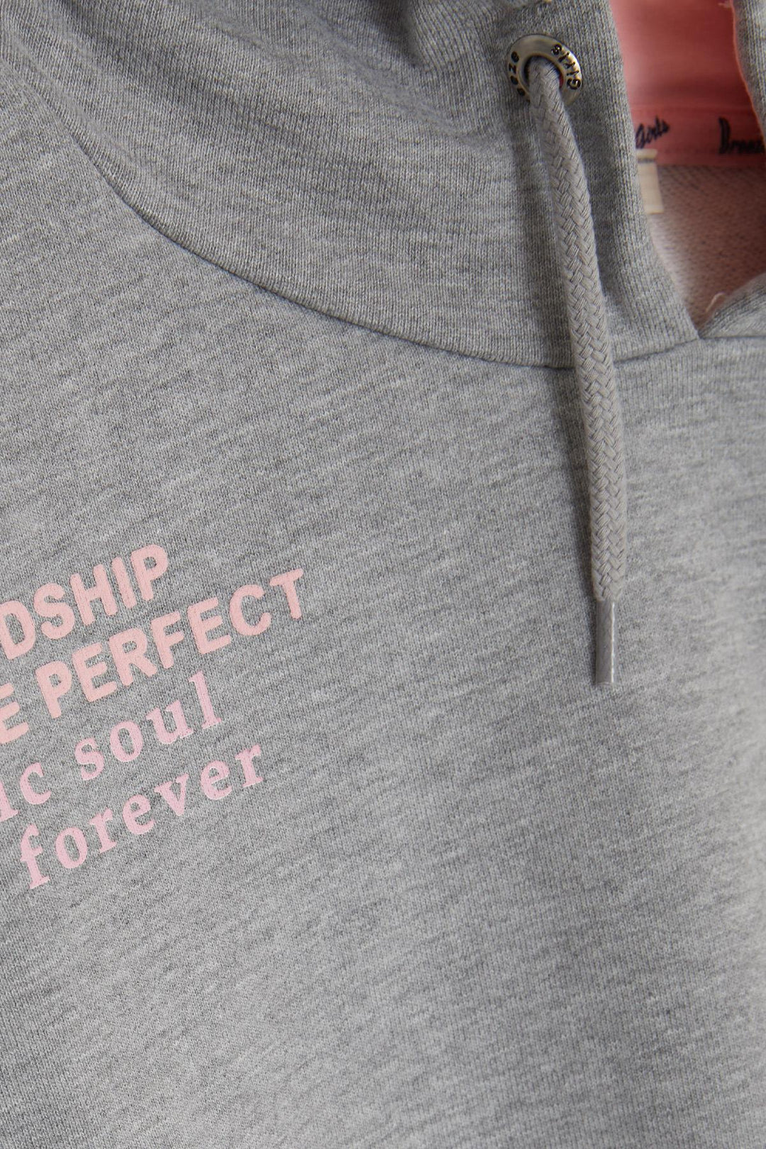 BRE Breeze Girl's Sweatshirt with Printed Text, 94 Years, Grey Melange - Peoria