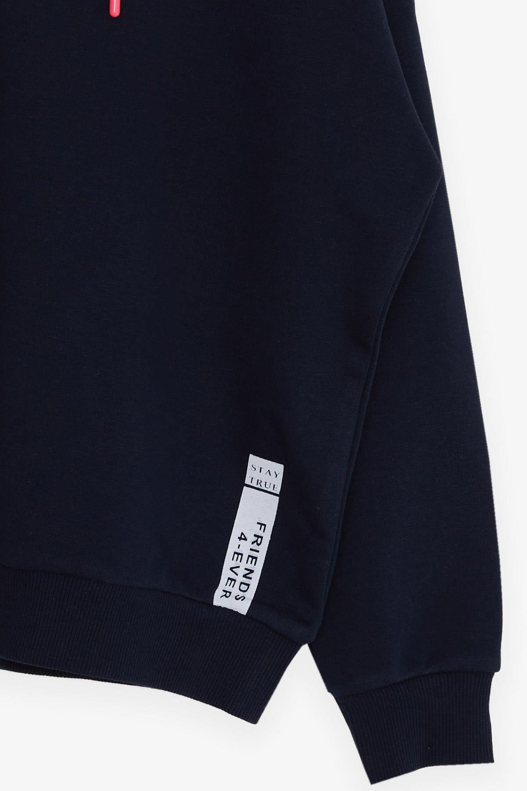 BRE Breeze Girl's Sweatshirt with Printed Text, 94 Years, Navy Blue - Manacor