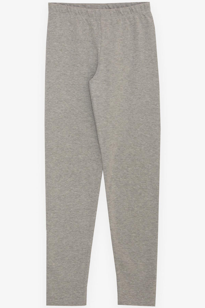 BRE Breeze Girl's Leggings Basic 94 Years, Light Grey Melange - Cesena