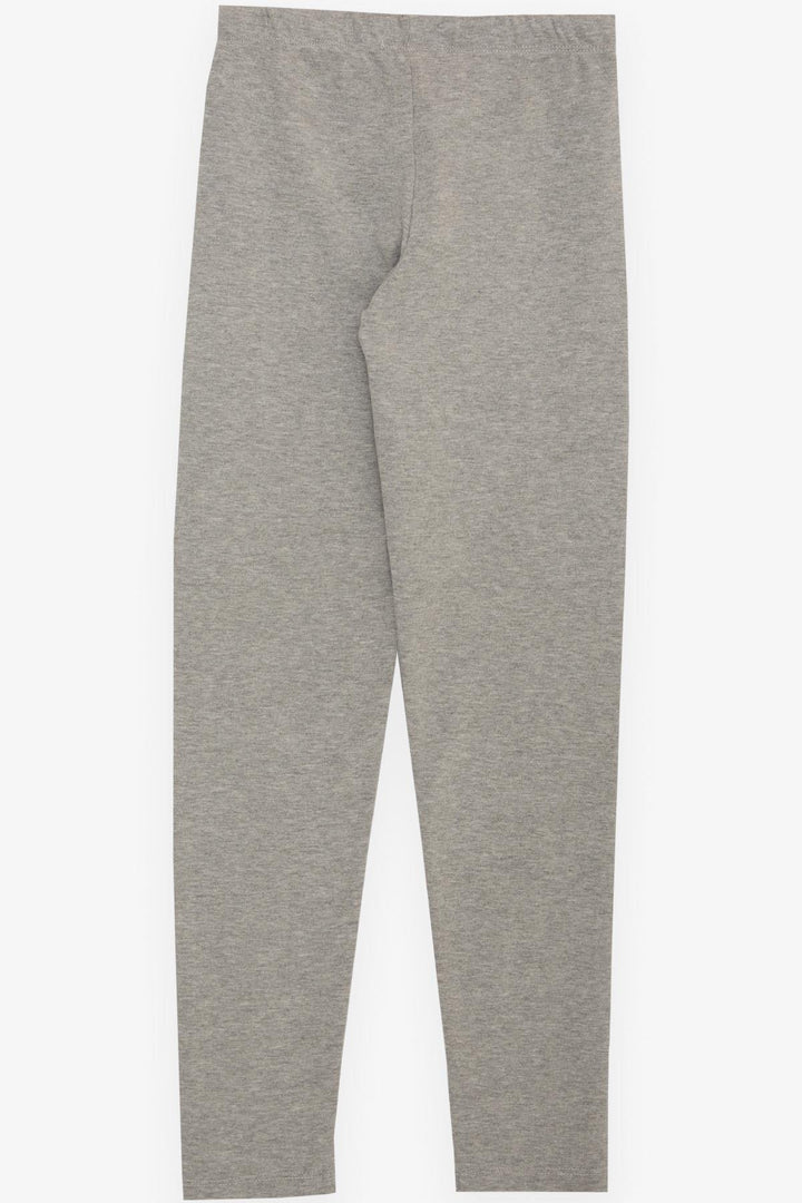 BRE Breeze Girl's Leggings Basic 94 Years, Light Grey Melange - Cesena