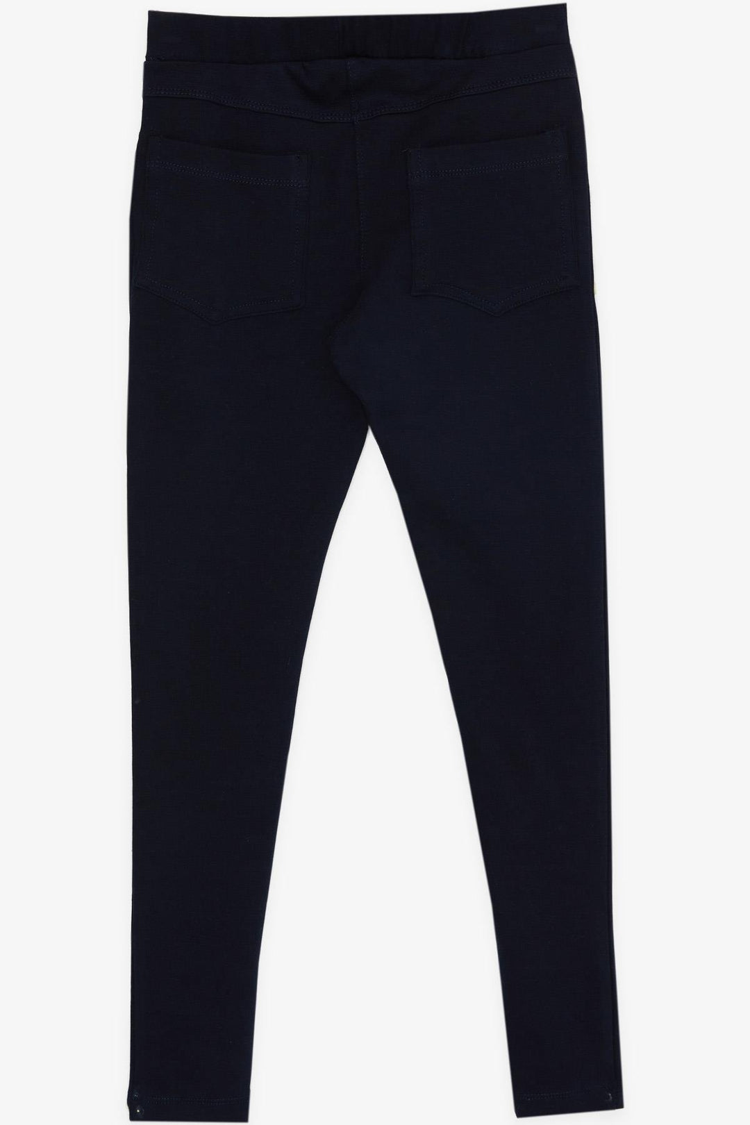 BRE Breeze Girl's Leggings Basic with Back Pockets, Navy, 84 Years - The Woodlands