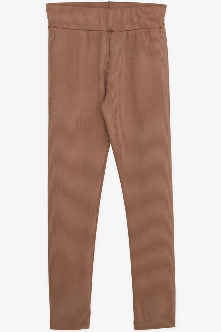 BRE Breeze Girl's Leggings Basic 94 Years, Brown - Meudon