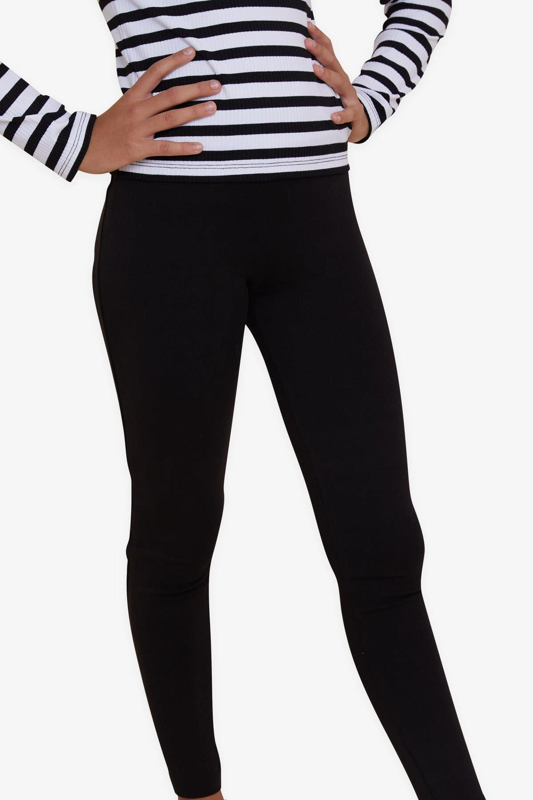 BRE Breeze Girl's Leggings Basic 84 Years, Black - Channelview