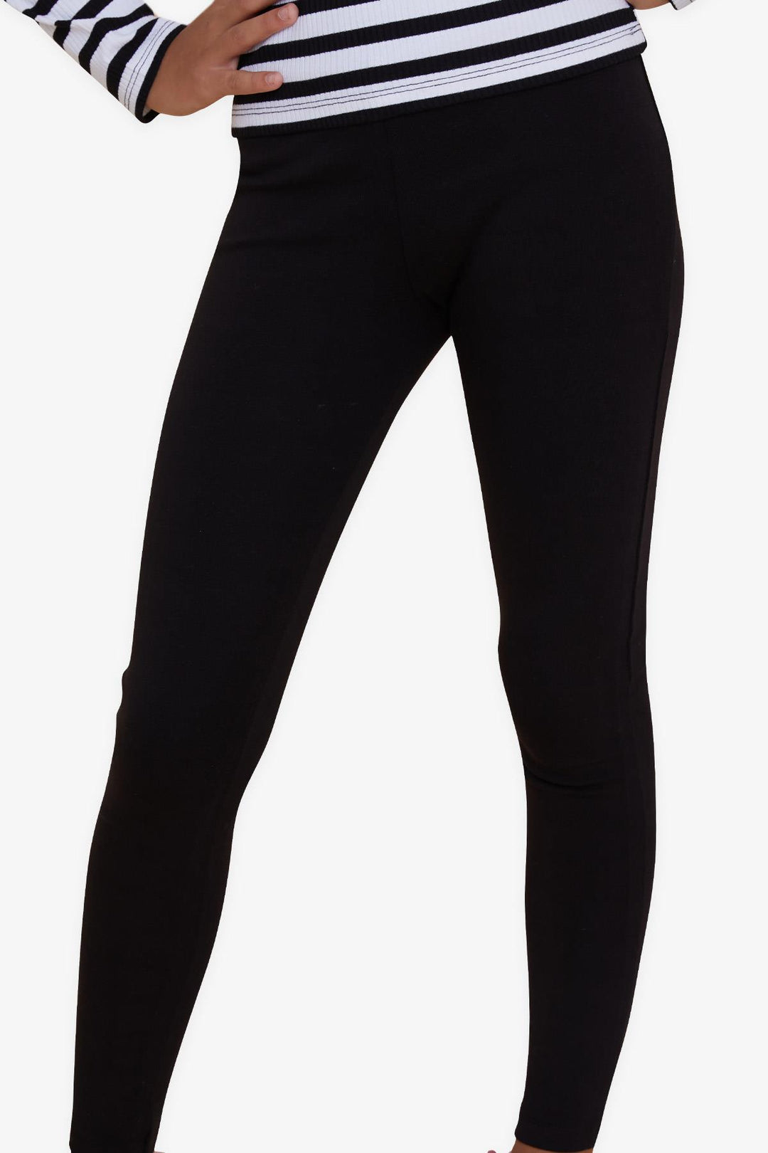 BRE Breeze Girl's Leggings Basic 84 Years, Black - Channelview