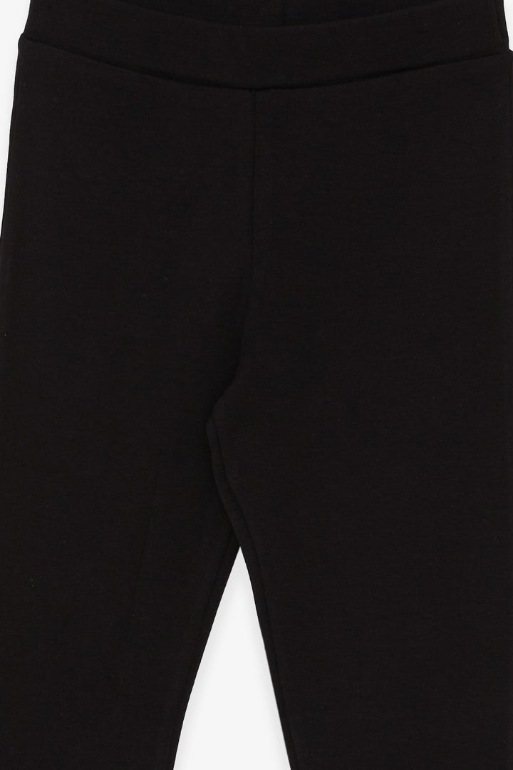 BRE Breeze Girl's Leggings Basic 84 Years, Black - Channelview