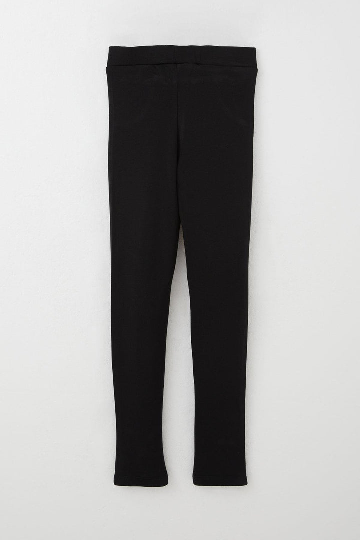 BRE Breeze Girl's Leggings with Pocket Contrast Stitch Detail 72 Years, Black - Carlisle