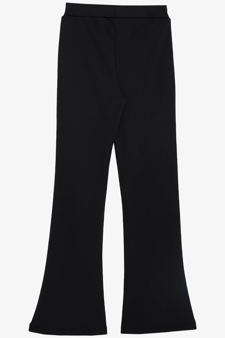 BRE Breeze Girl's Leggings Wide Leg Slit 94 Years, Black - Southport