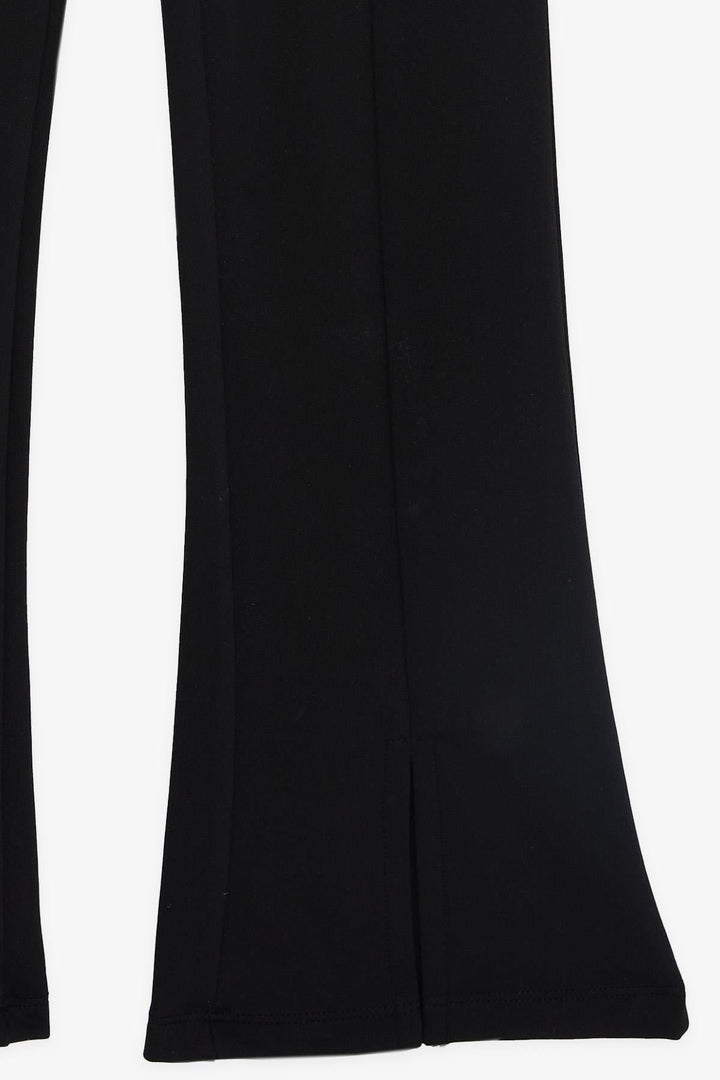 BRE Breeze Girl's Leggings Wide Leg Slit 94 Years, Black - Southport