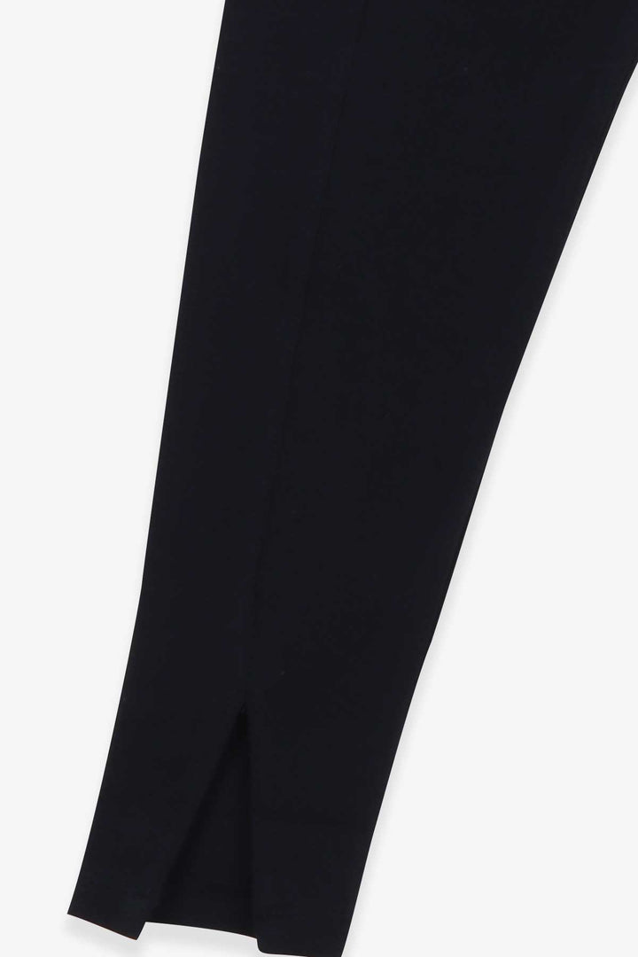 BRE Breeze Girl's Legging with Slit 84 Years, Navy Blue - Tríkala