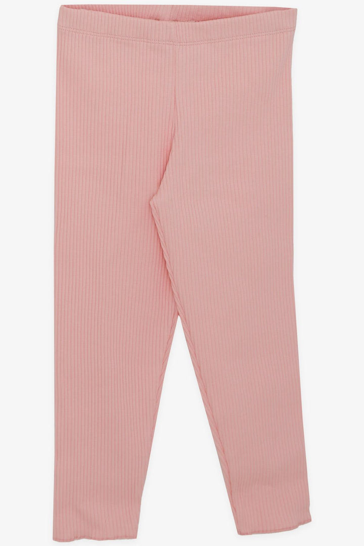 BRE Breeze Girl Leggings Set with Sequin Printed Text 1.5-5 Years, Salmon - Redding