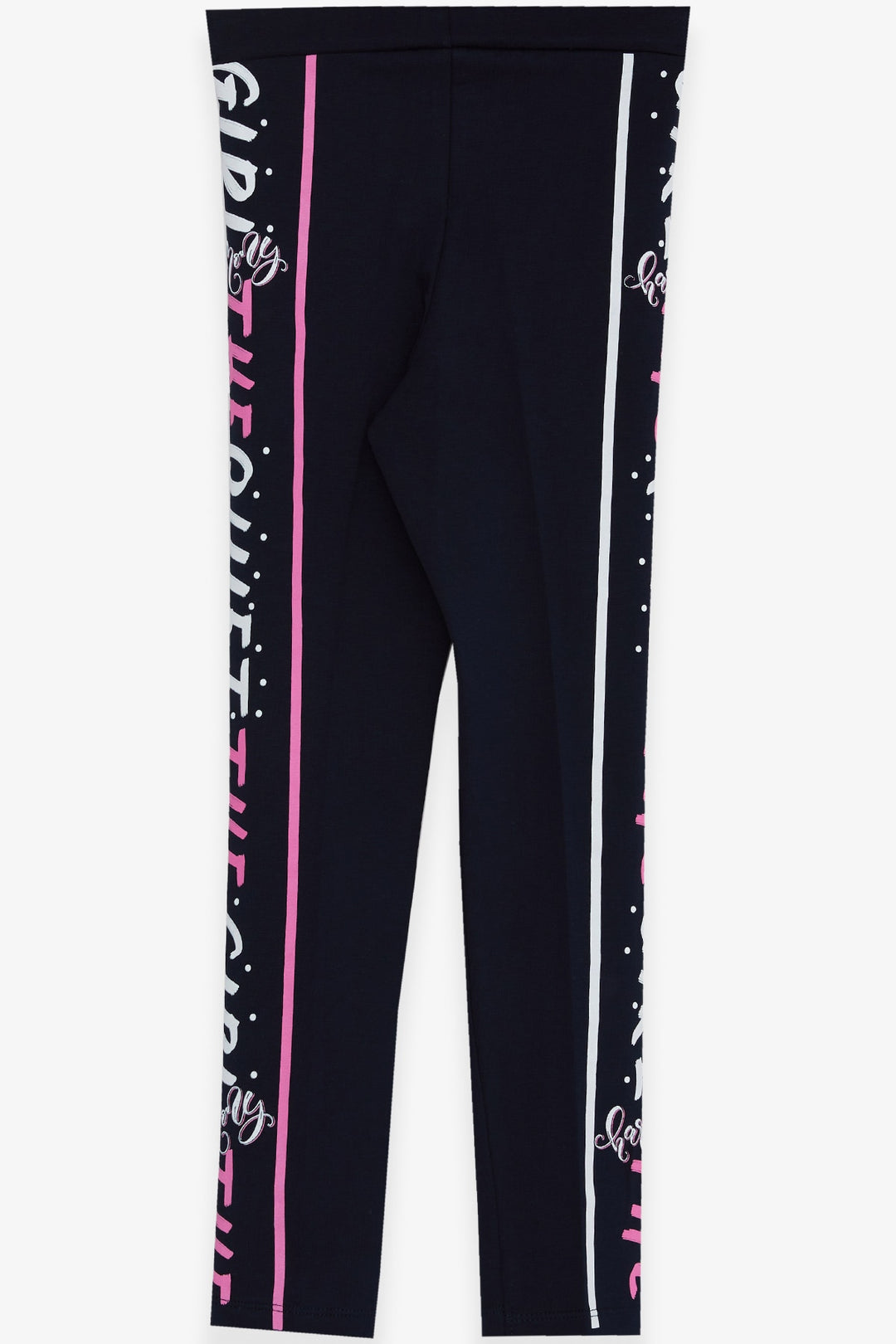 BRE Breeze Girl's Leggings with Printed Writing, Navy, 54 Years - Parkland