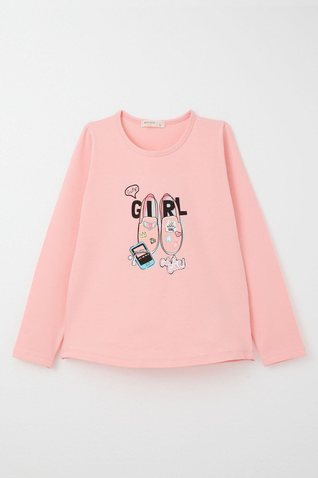 BRE Breeze Girl Child Leggings Set Shoes Printed 4-9 Years, Pink - Piatra Neamţ