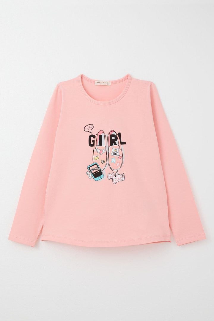 BRE Breeze Girl Child Leggings Set Shoes Printed 4-9 Years, Pink - Piatra Neamţ