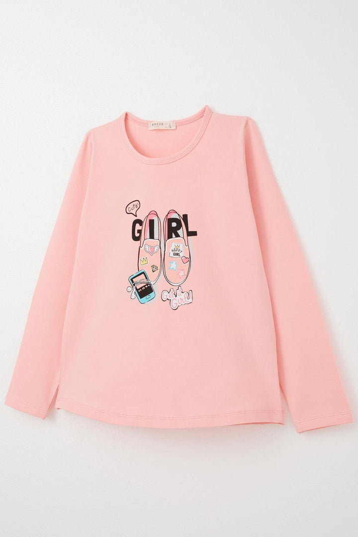 BRE Breeze Girl Child Leggings Set Shoes Printed 4-9 Years, Pink - Piatra Neamţ