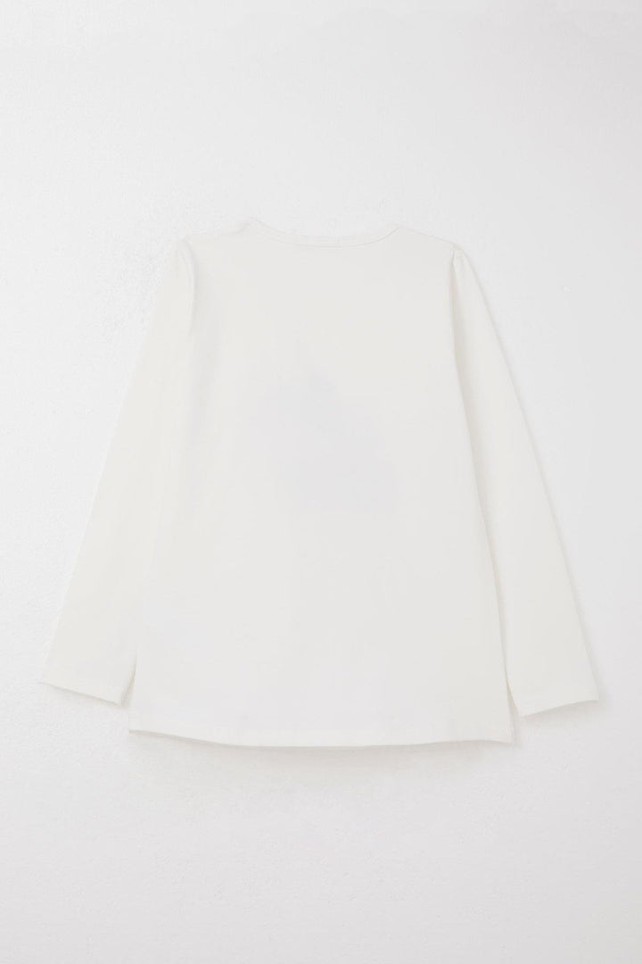 BRE Breeze Girl's Leggings Set Flower & Glitter Butterfly Printed 4-8 Years, White - Zapotlanejo