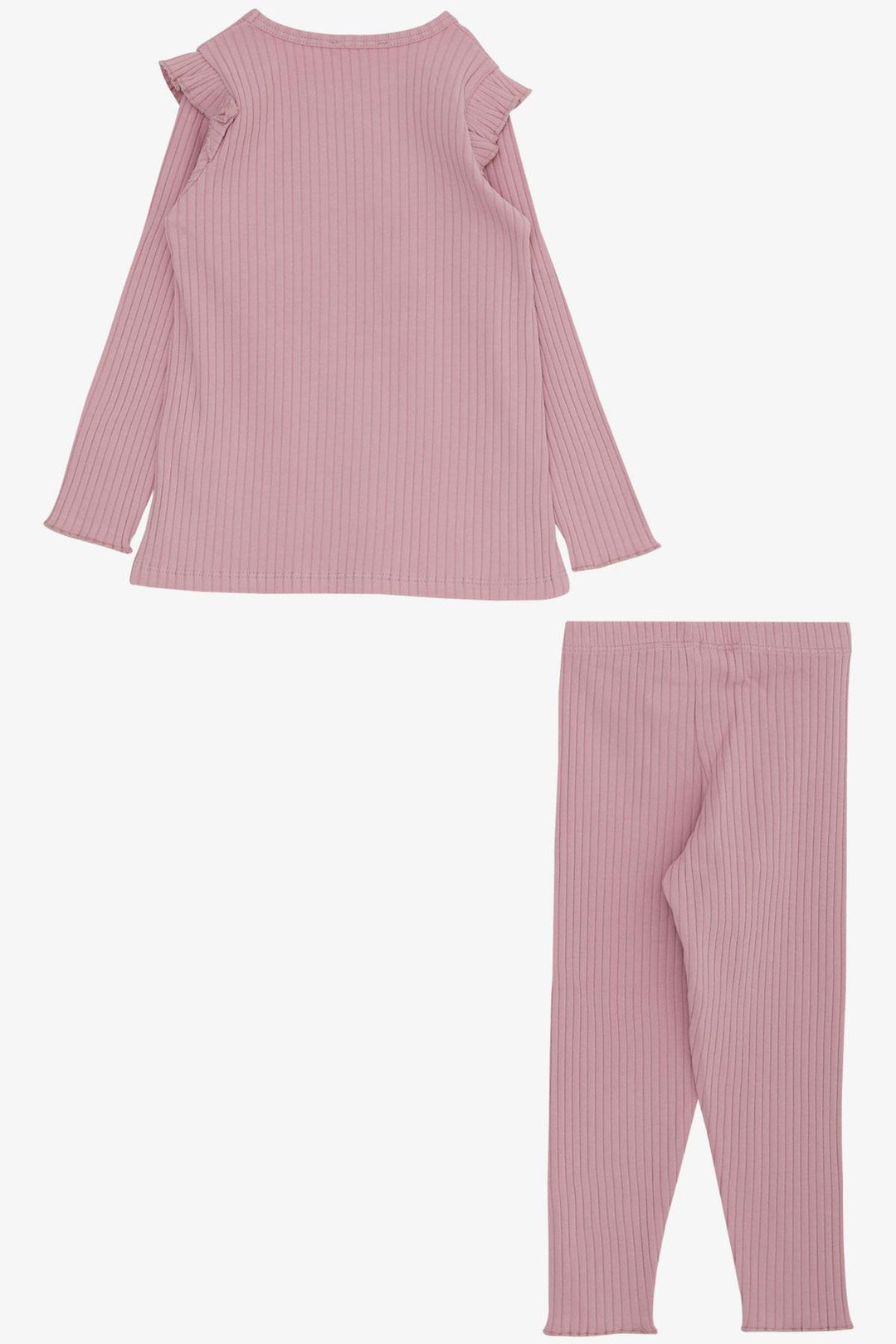 BRE Breeze Girl Child Leggings Set with Butterfly Embroidery and Printed Writing, 2-6 Years, Lilac - Hillsborough