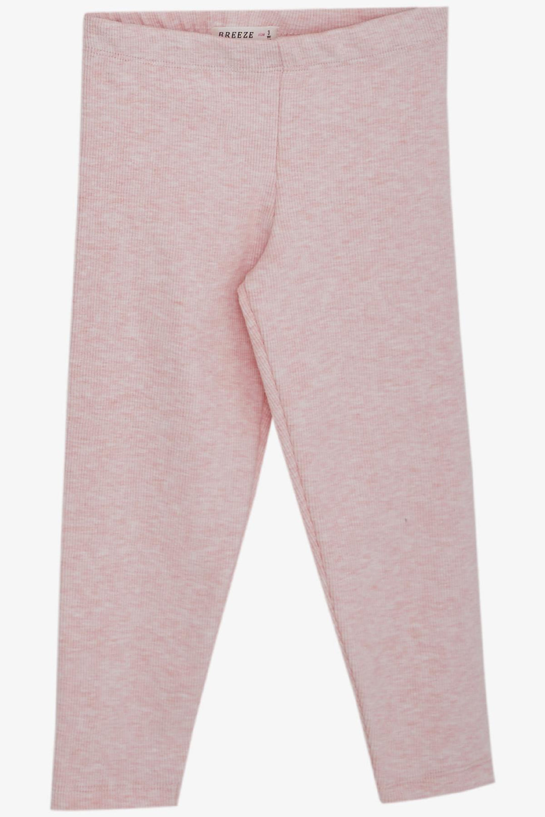 BRE Breeze Girl Child Leggings Set with Teddy Bear Accessory, 2-6 Years, Salmon Melange - Móstoles