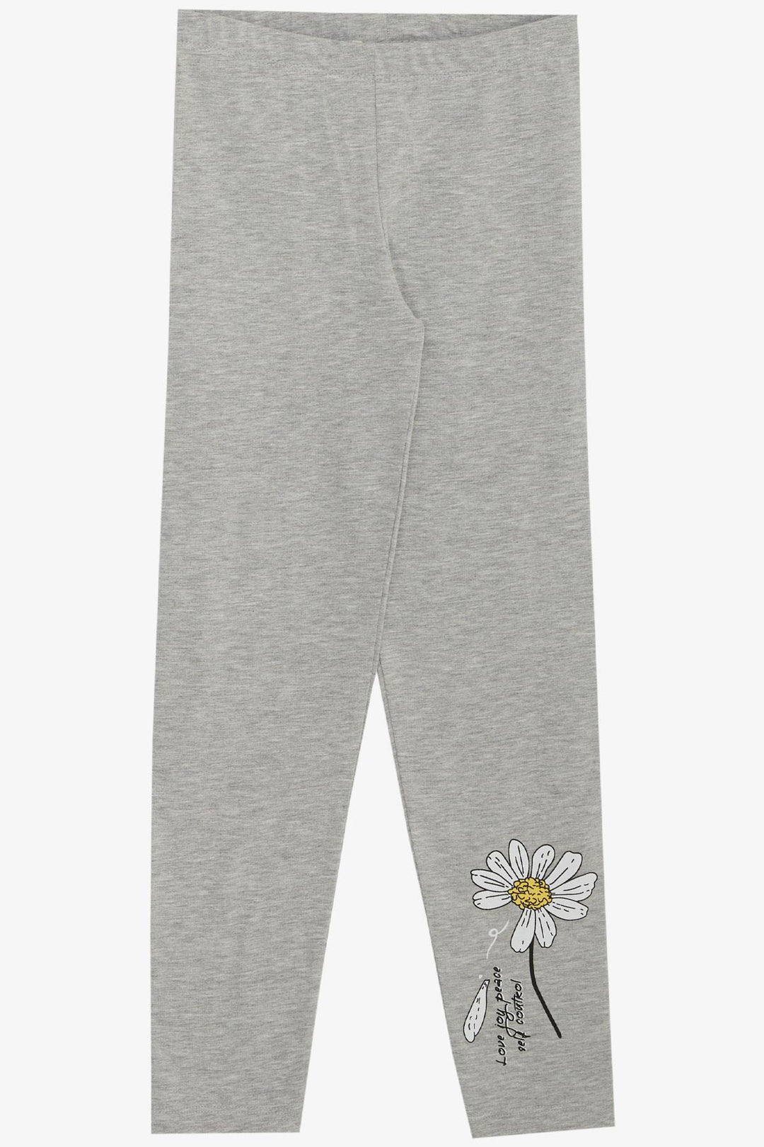 BRE Breeze Girl's Leggings Set with Daisy Print, 4-9 Years, Ecru - Seraing