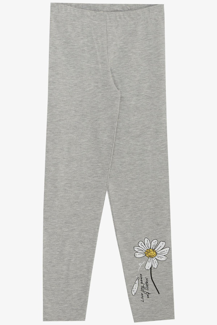 BRE Breeze Girl's Leggings Set with Daisy Print, 4-9 Years, Ecru - Seraing