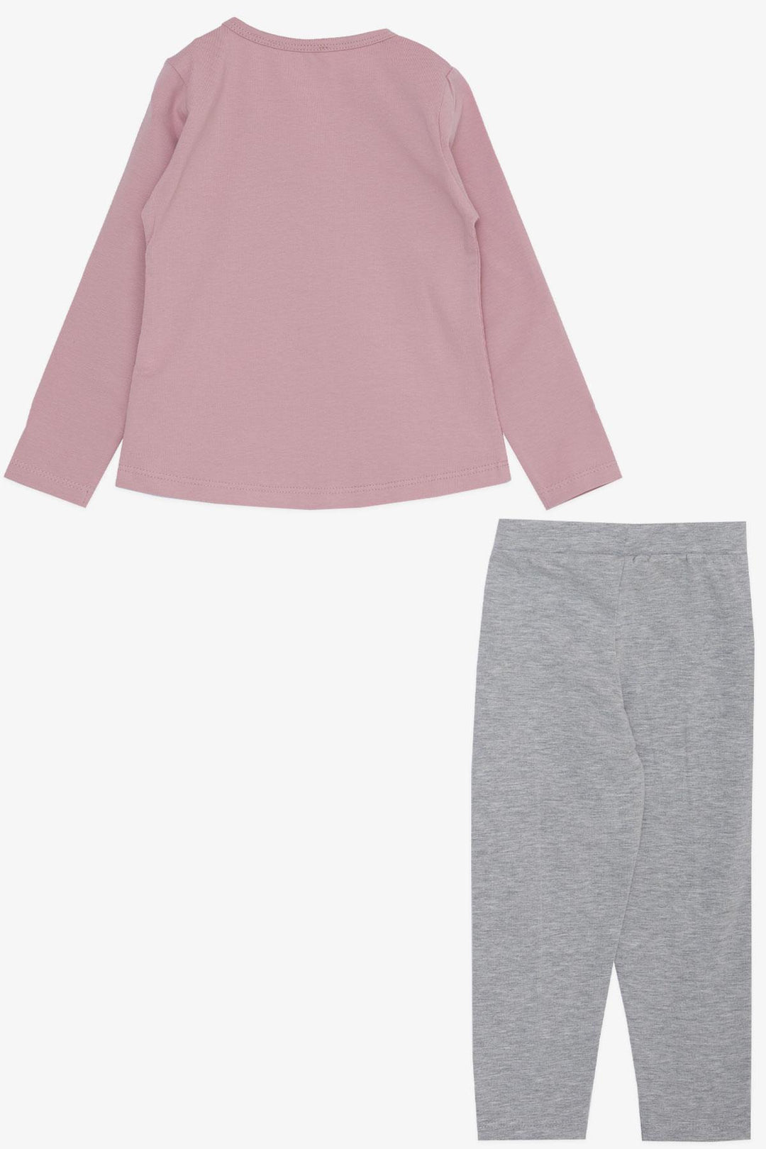 BRE Breeze Girl Child Leggings Set Cute Bear Embroidered Summer Printed 1-4 Years, Pink - Anaheim