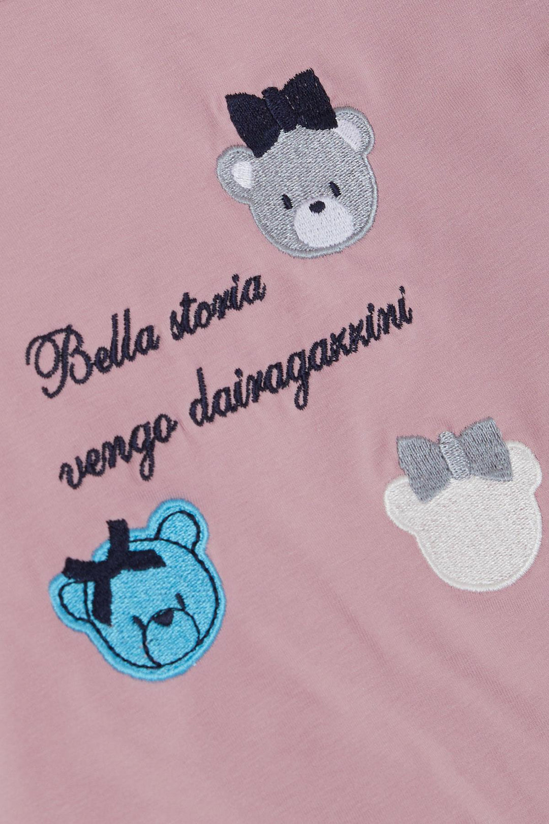 BRE Breeze Girl Child Leggings Set Cute Bear Embroidered Summer Printed 1-4 Years, Pink - Anaheim