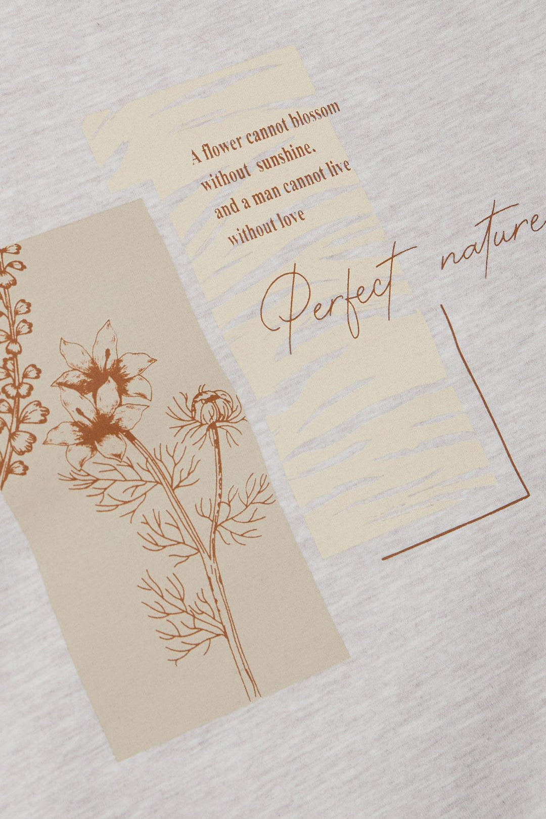 BRE Breeze Girl Child Leggings Set Slogan Themed Flower Printed 50 Years, Beige Melange - Pompano Beach