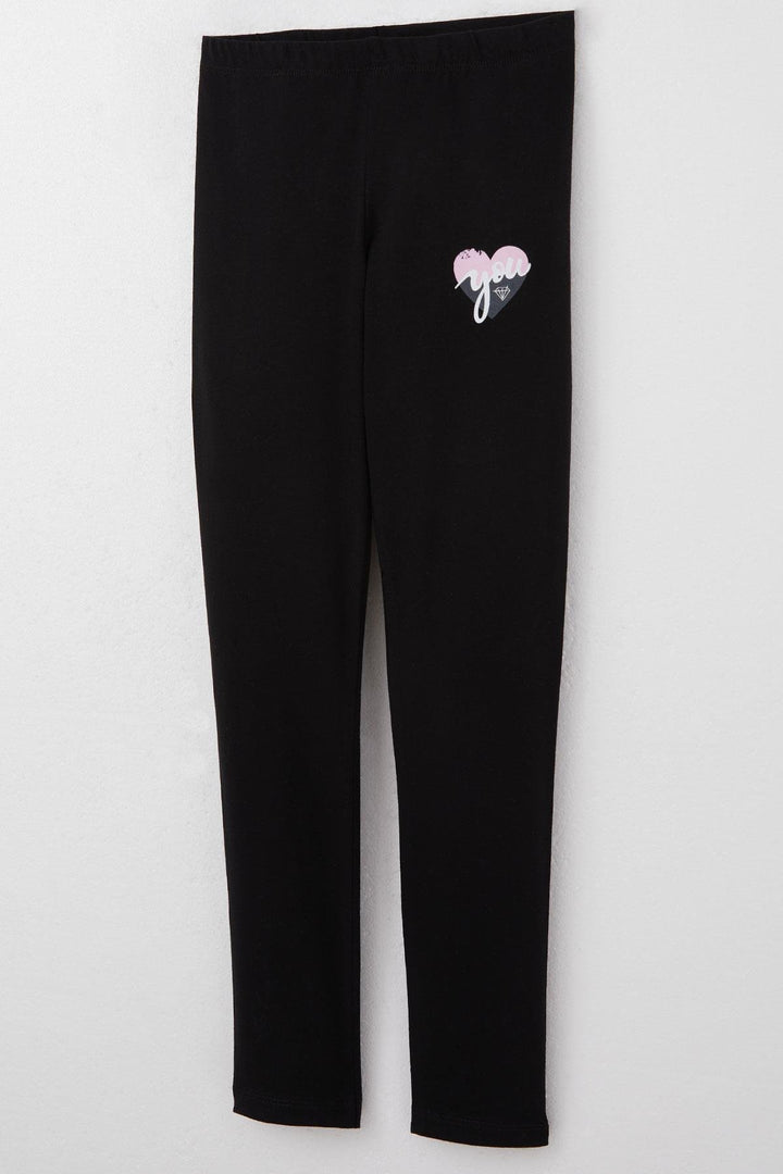 BRE Breeze Girl's Legging Set with Summer Print, 4-8 Years, Beige - Oshkosh