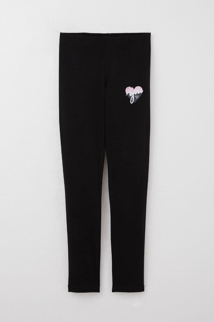 BRE Breeze Girl's Legging Set with Summer Print, 4-8 Years, Beige - Oshkosh