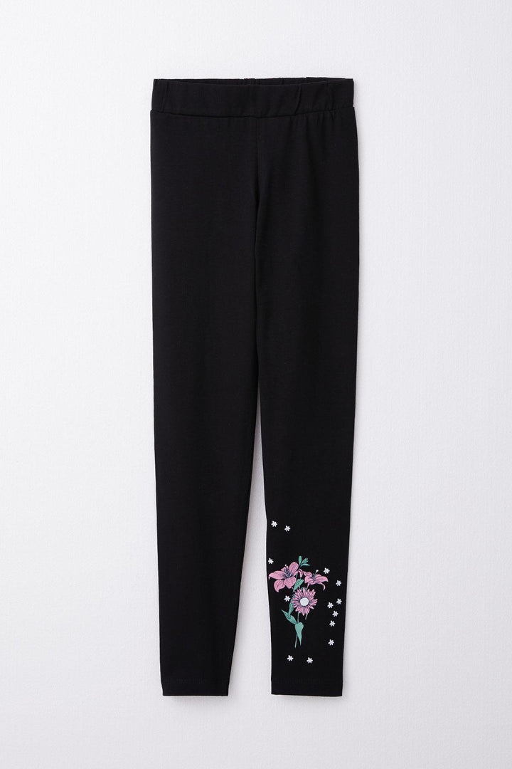 BRE Breeze Girl Child Leggings Set Summer & Flower Printed 60 Years, Beige - Altadena