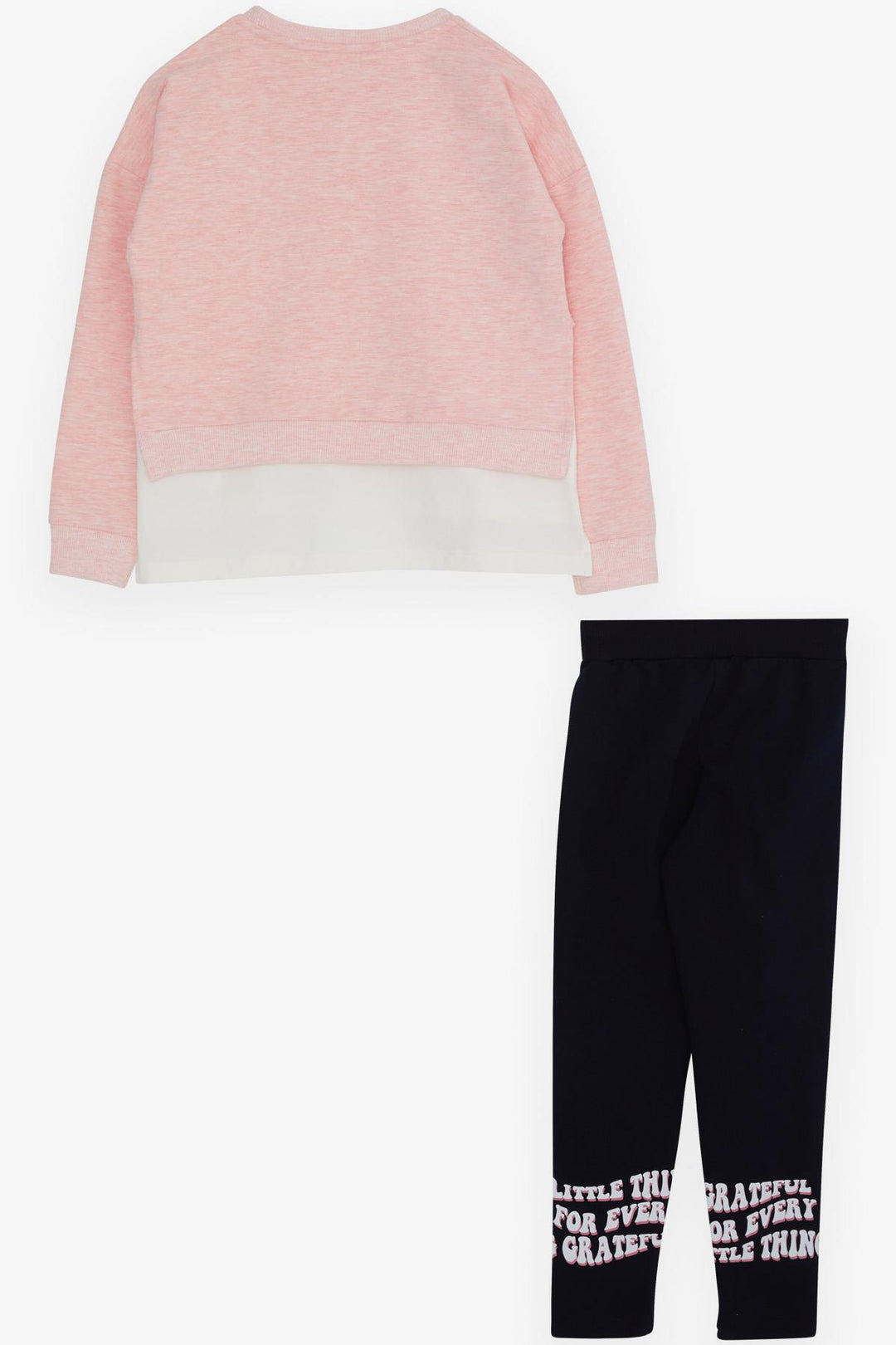 BRE Breeze Girl's Legging Set with Flower Print for Summer, Salmon Melange, 82 Years - Cleveland Heights