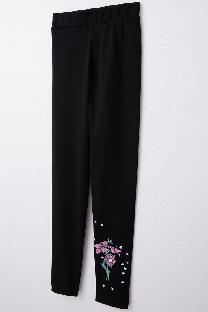 BRE Breeze Girl Child Leggings Set Summer & Flower Printed 60 Years, Beige - Altadena