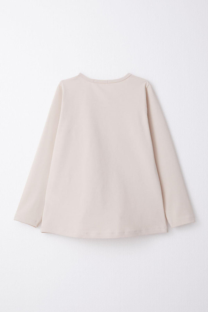 BRE Breeze Girl Child Leggings Set Summer & Flower Printed 60 Years, Beige - Altadena