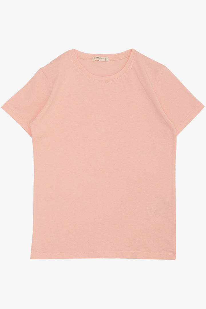 BRE Breeze Girl's Basic T-Shirt 44 Years, Salmon - Antioch