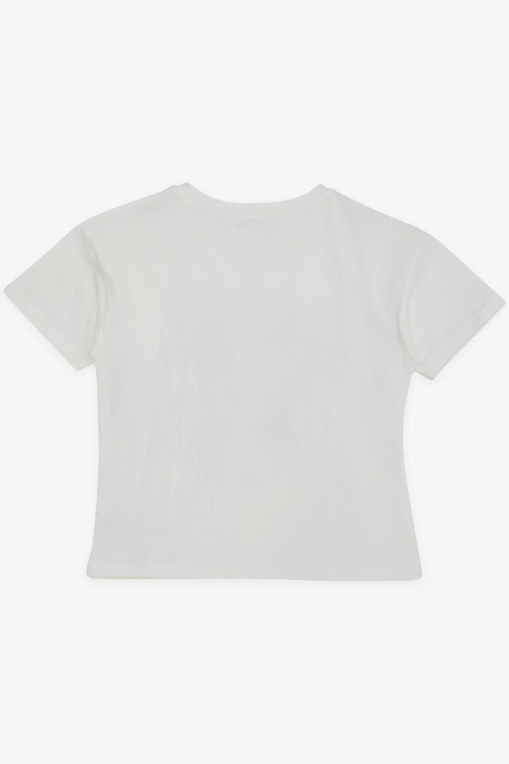 BRE Breeze Girl's T-shirt Flower Printed 94 Years, Ecru - Ravensburg