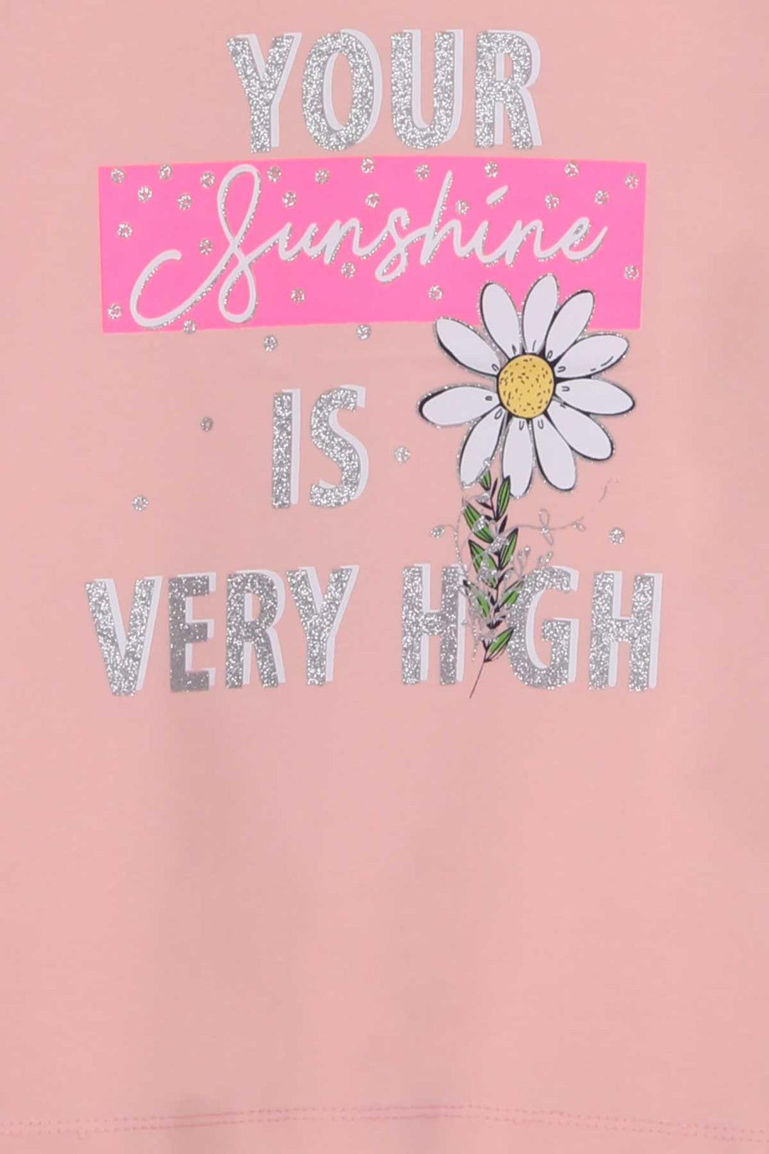 BRE Breeze Girl's T-shirt Flower Printed 82 Years, Salmon - Perth