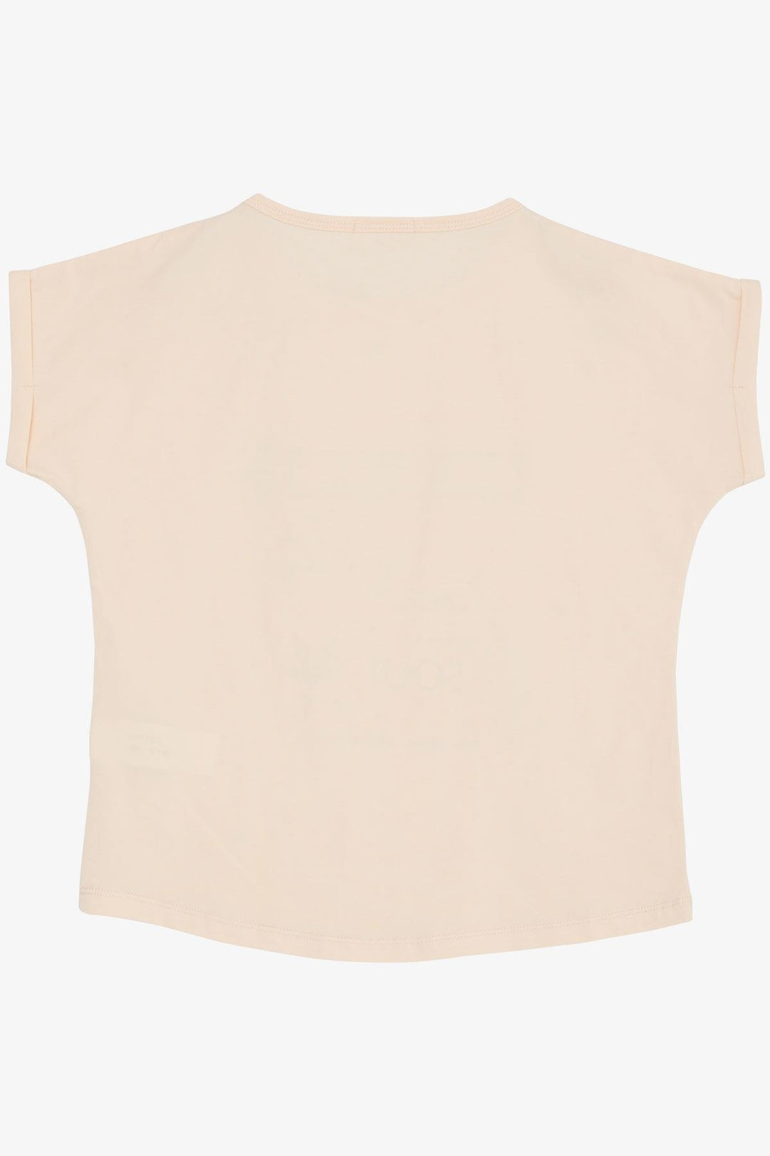 BRE Breeze Girl's T-shirt Flower & Text Printed Sequined 94 Years, Powder - North Vancouver