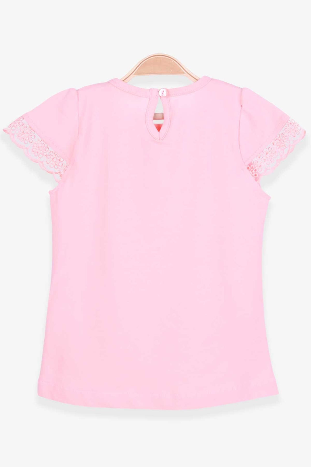 BRE Breeze Girl's T-Shirt with Fist Detail, 3-8 Years, Salmon - Canton