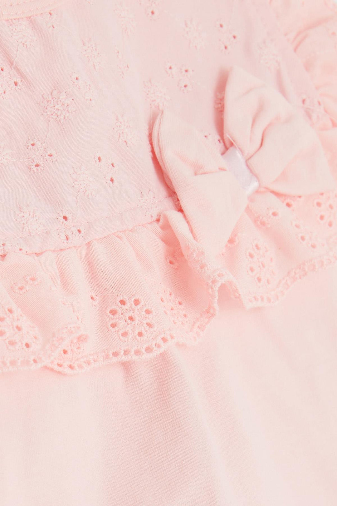 BRE Breeze Girl's T-Shirt with Fist Bow 1.5-5 Years, Pink - Istog